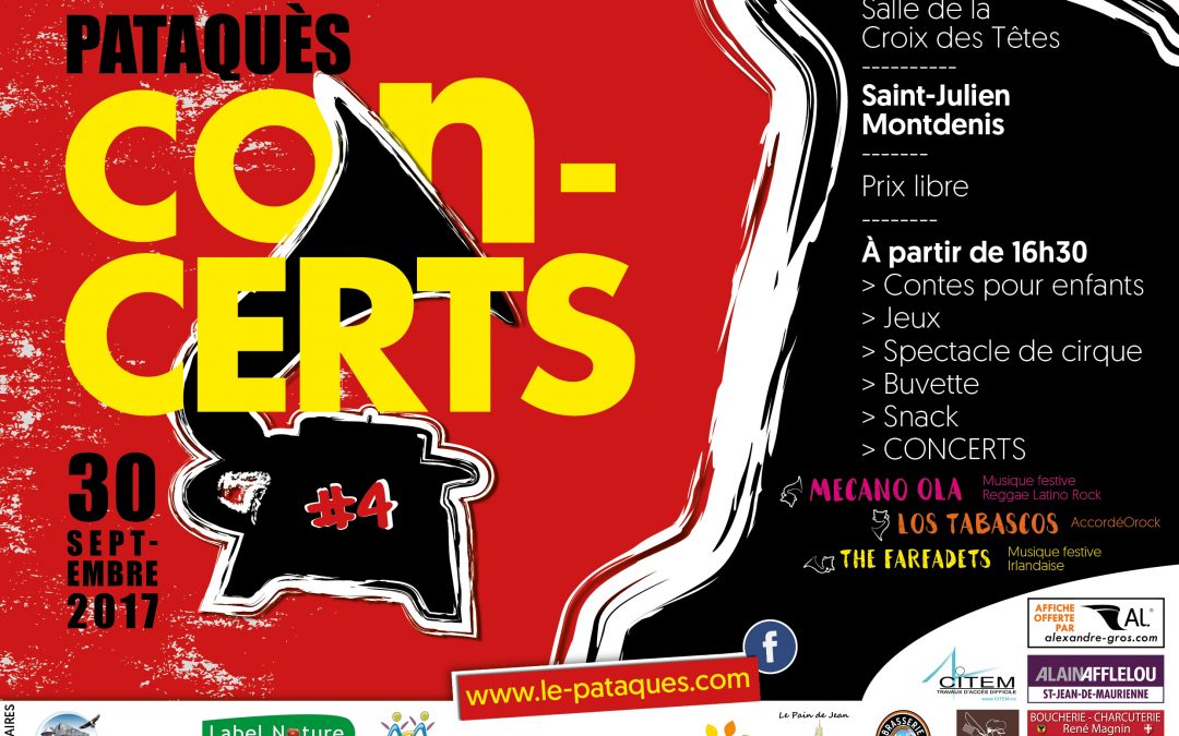 Pataquès Concerts 2017 Maurienne Savoie