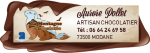 Chocolaterie La Montagne Chocolatée Modane Maurienne Savoie AL étiquettes